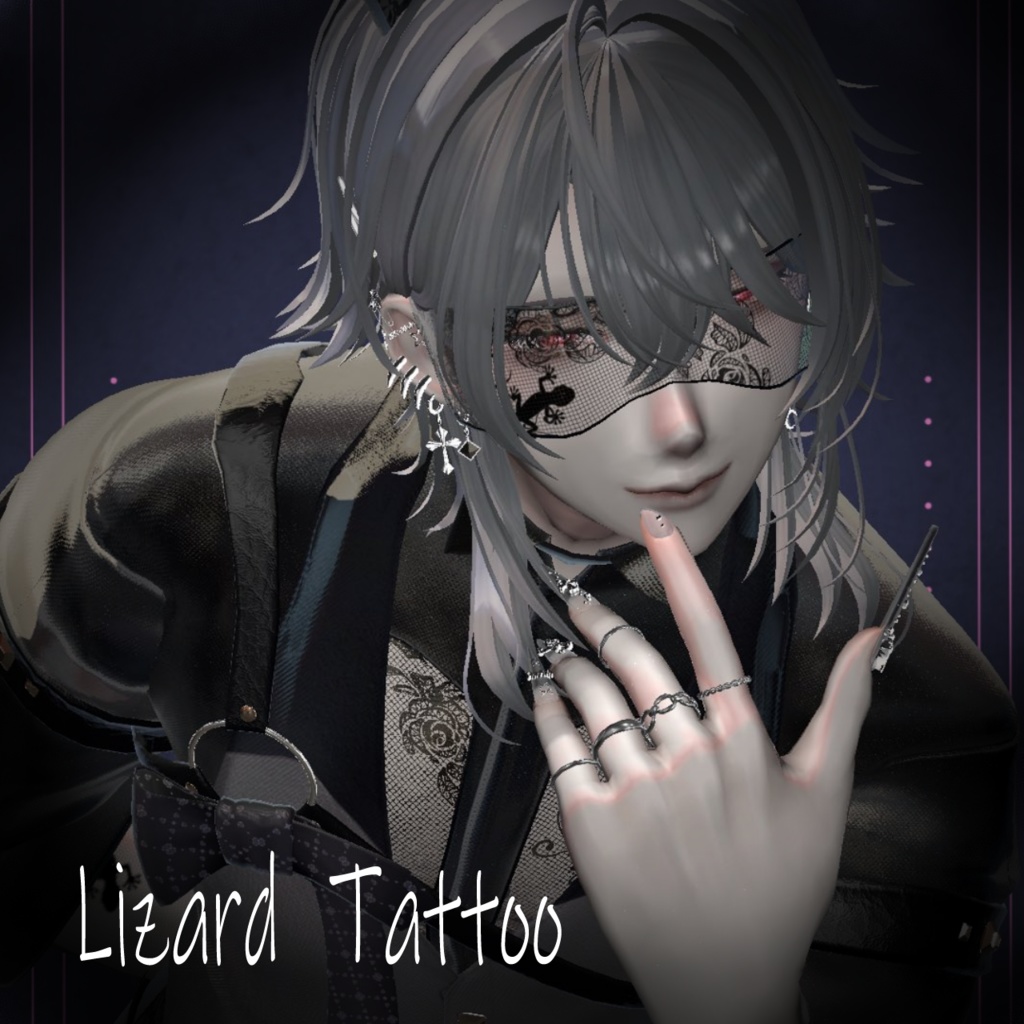 【VRC】Lizard Tattoo-トカゲのタトゥー