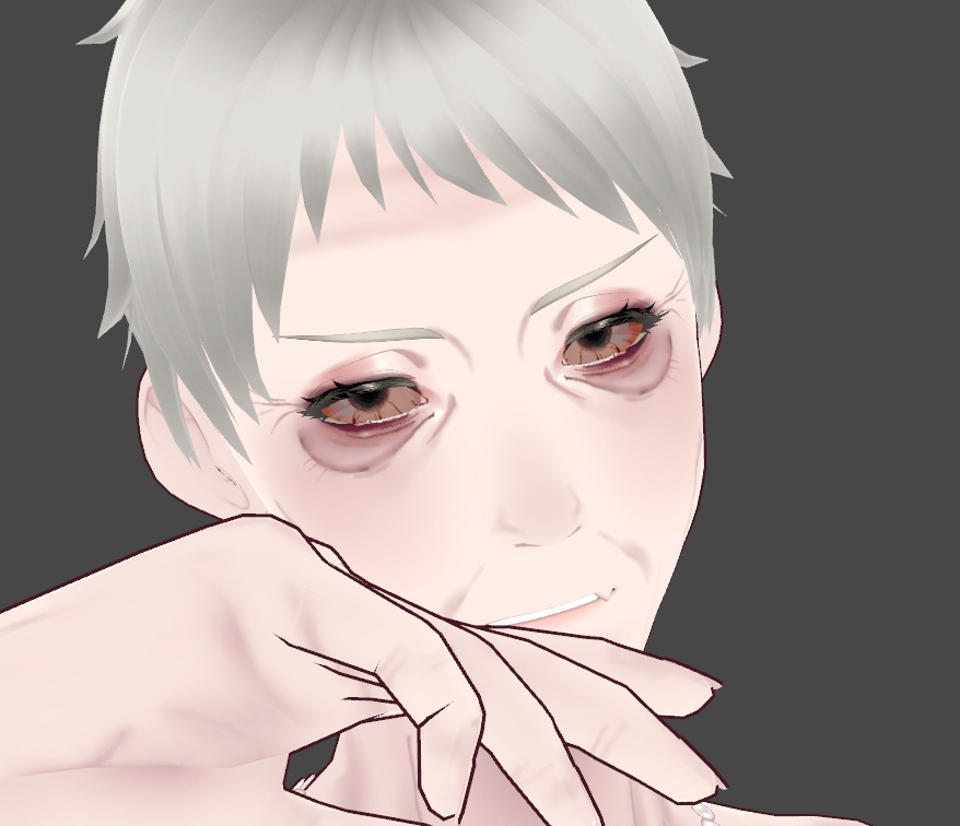 【Free / 無料】Dark Bloodshot Eyes / 黒い血眼 【VRoid】