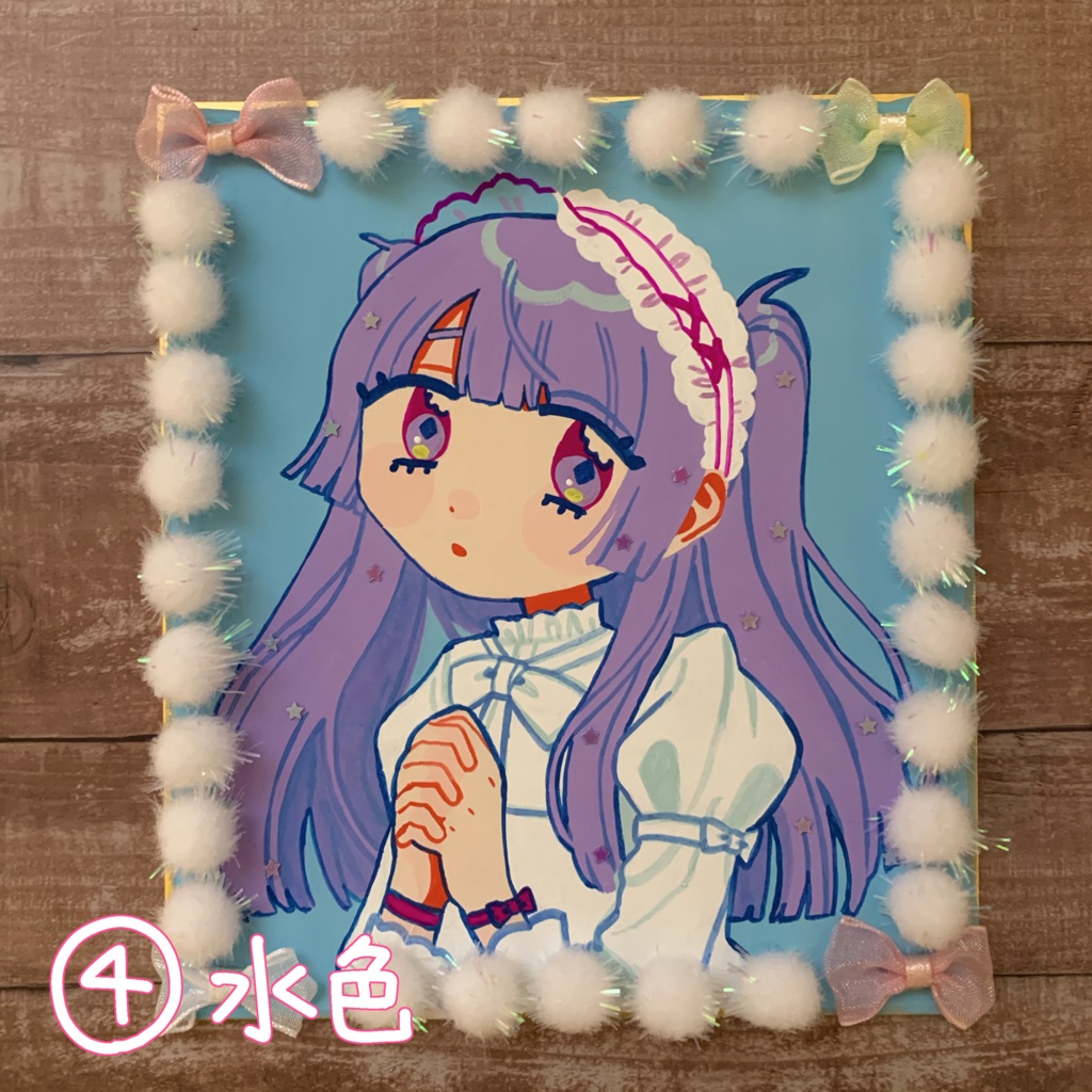 【原画】リボンガールズ【色紙】