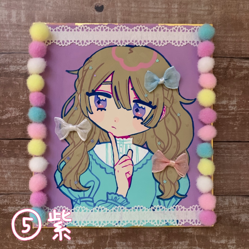 【原画】リボンガールズ【色紙】