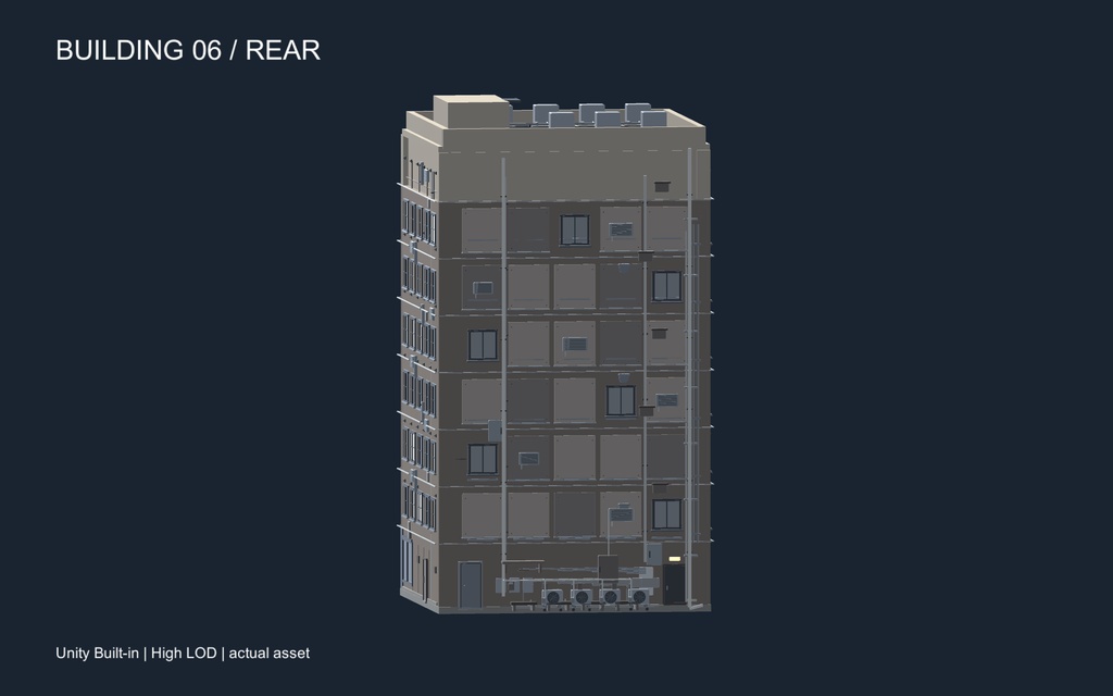 World3DWorks 日本の地方都市 建物セット Vol.2 / Japanese Local City Building Set Vol.2【Blender / Unity Built-in + URP / FBX】