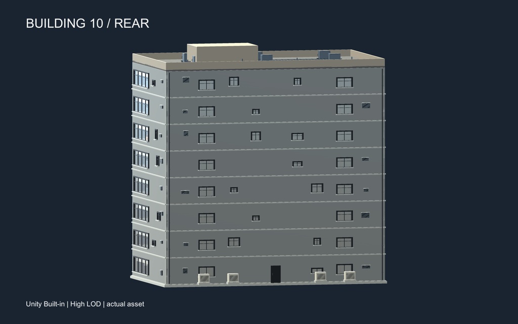 World3DWorks 日本の地方都市 建物セット Vol.2 / Japanese Local City Building Set Vol.2【Blender / Unity Built-in + URP / FBX】