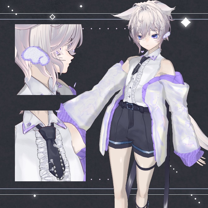 【Vroid/VRM】喵 /miāo【オリジナル3Dモデル】