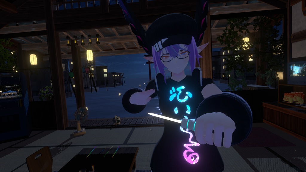 肋骨風隠しナイフ