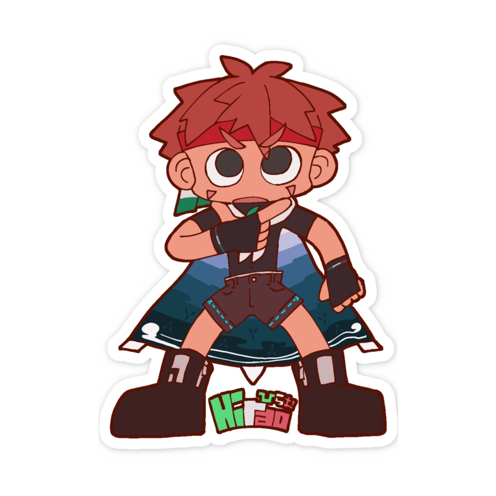 ひらおステッカ〜