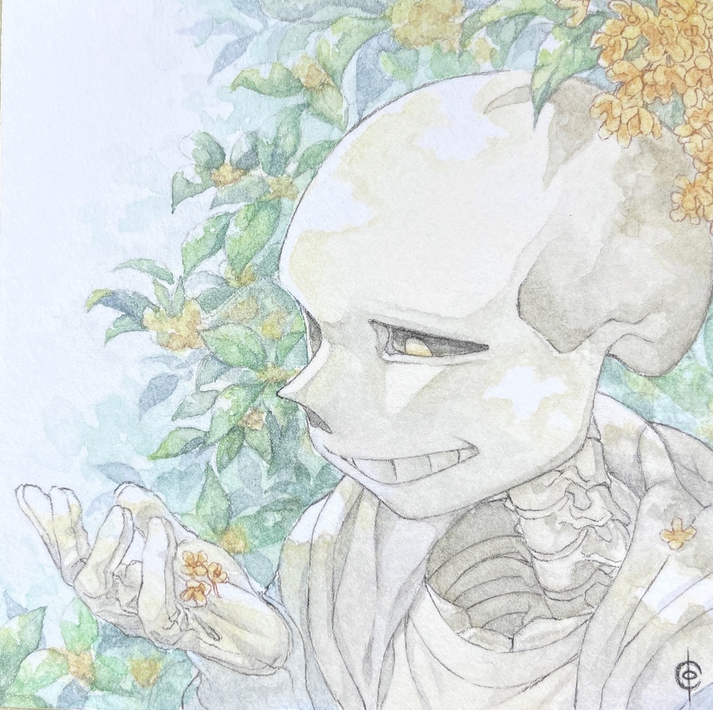 ミニ色紙　サンズ　金木犀