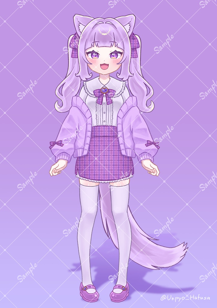 【限定1点】ツインテール吊り目猫ちゃん(Ver.3対応)【IRIAM立ち絵】