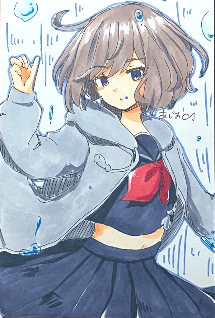 [アナログイラスト]MEIKO(現実逃避行)
