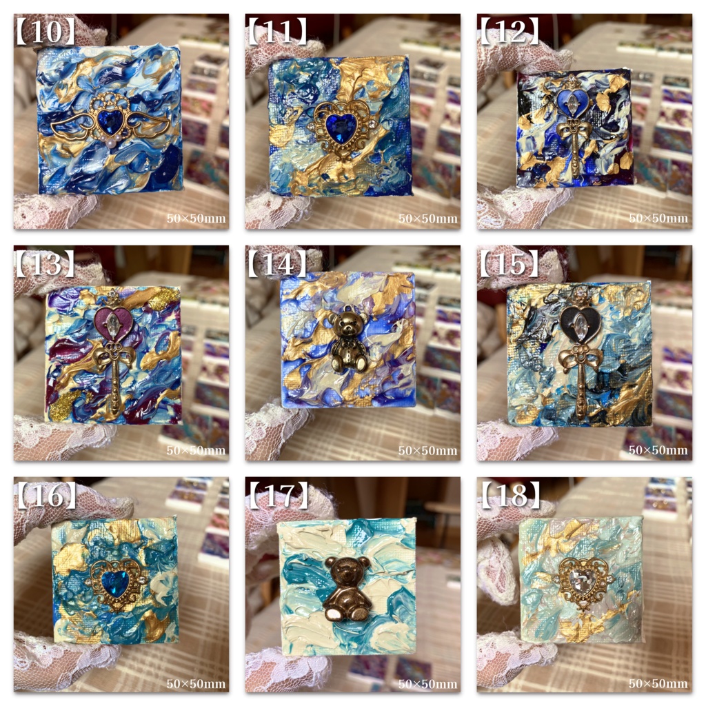 ミニ絵画(側面サイン入り)