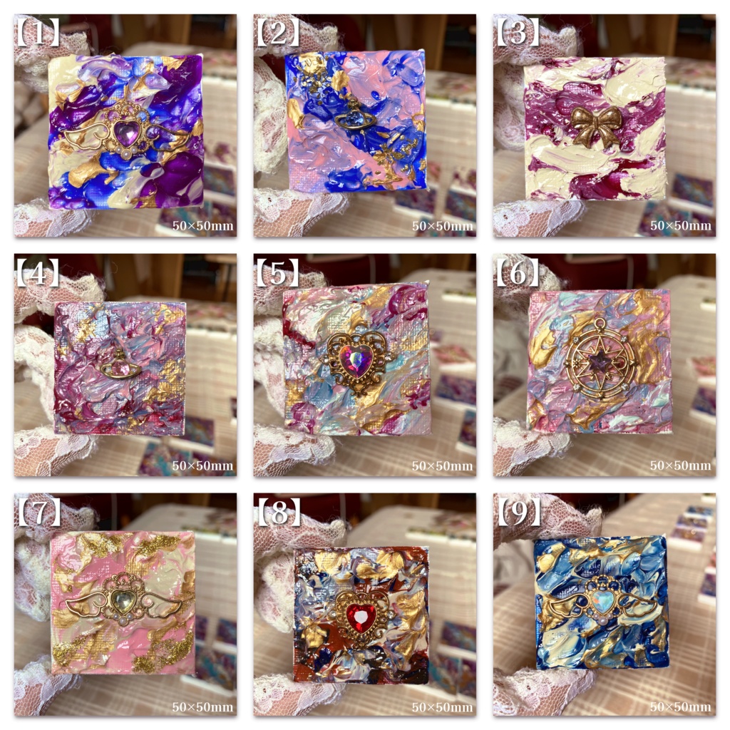 ミニ絵画(側面サイン入り)