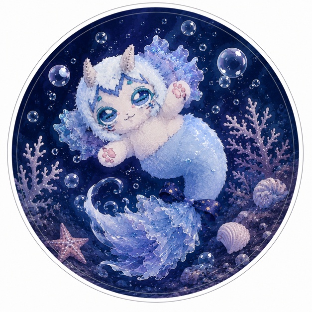 季節展示ステッカー【夏季限定・深海域】
