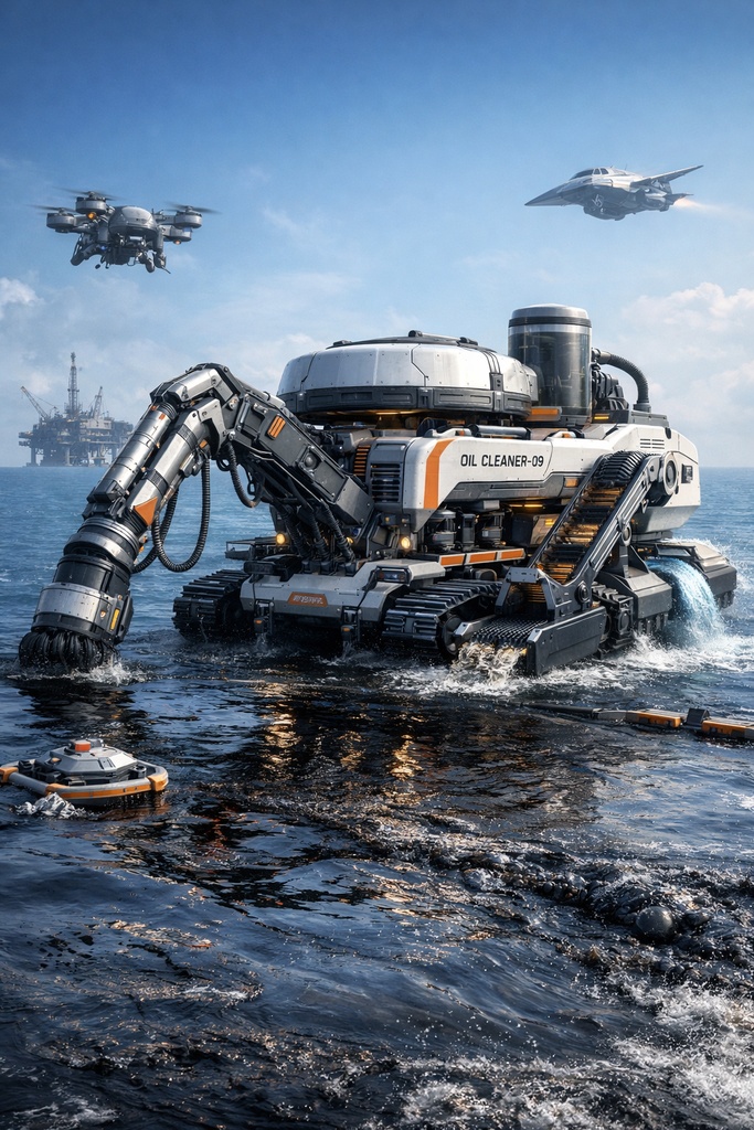 未来の重油回収機