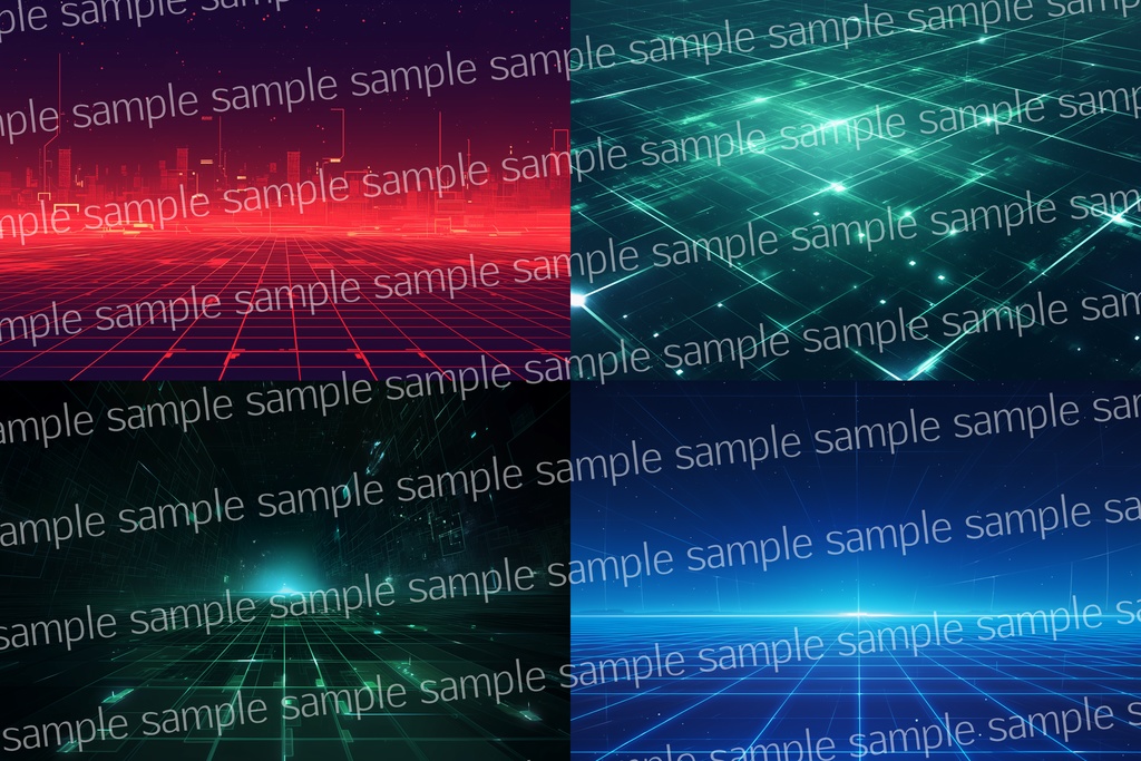 【背景素材】サイバースペース12枚