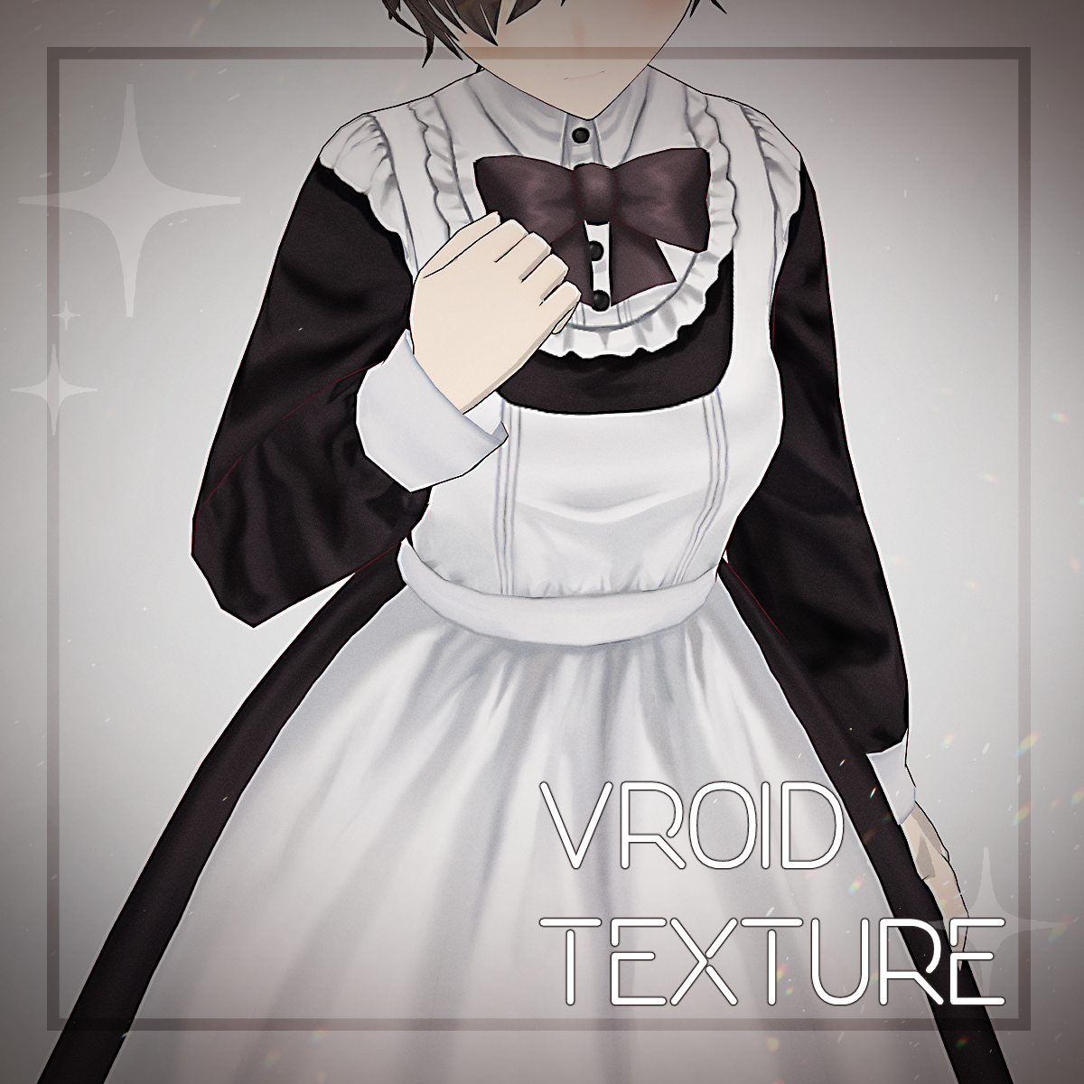 【正式版対応】クラシックメイド服【Vroid用テクスチャ】