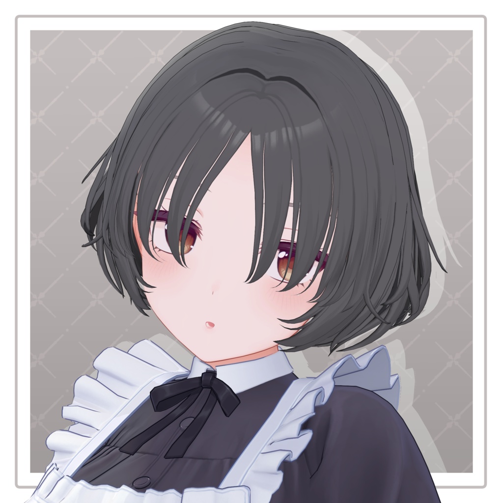 【VRChat Hair】ふわふわショートボブ【8アバター対応】