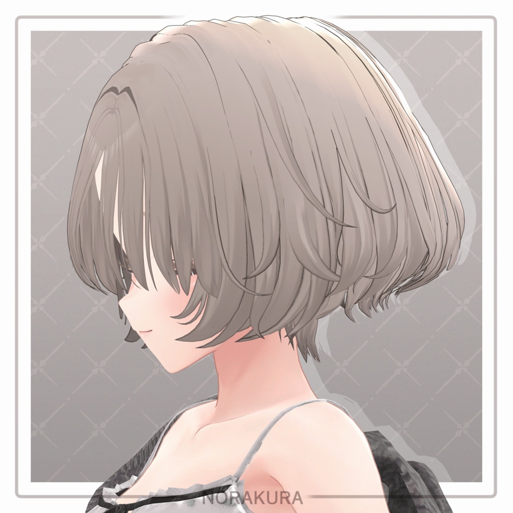 【VRChat Hair】ふわふわショートボブ【8アバター対応】