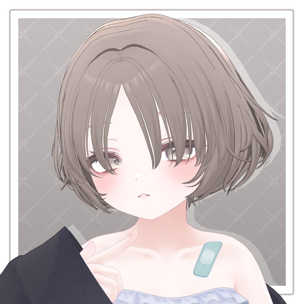 【VRChat Hair】ふわふわショートボブ【8アバター対応】