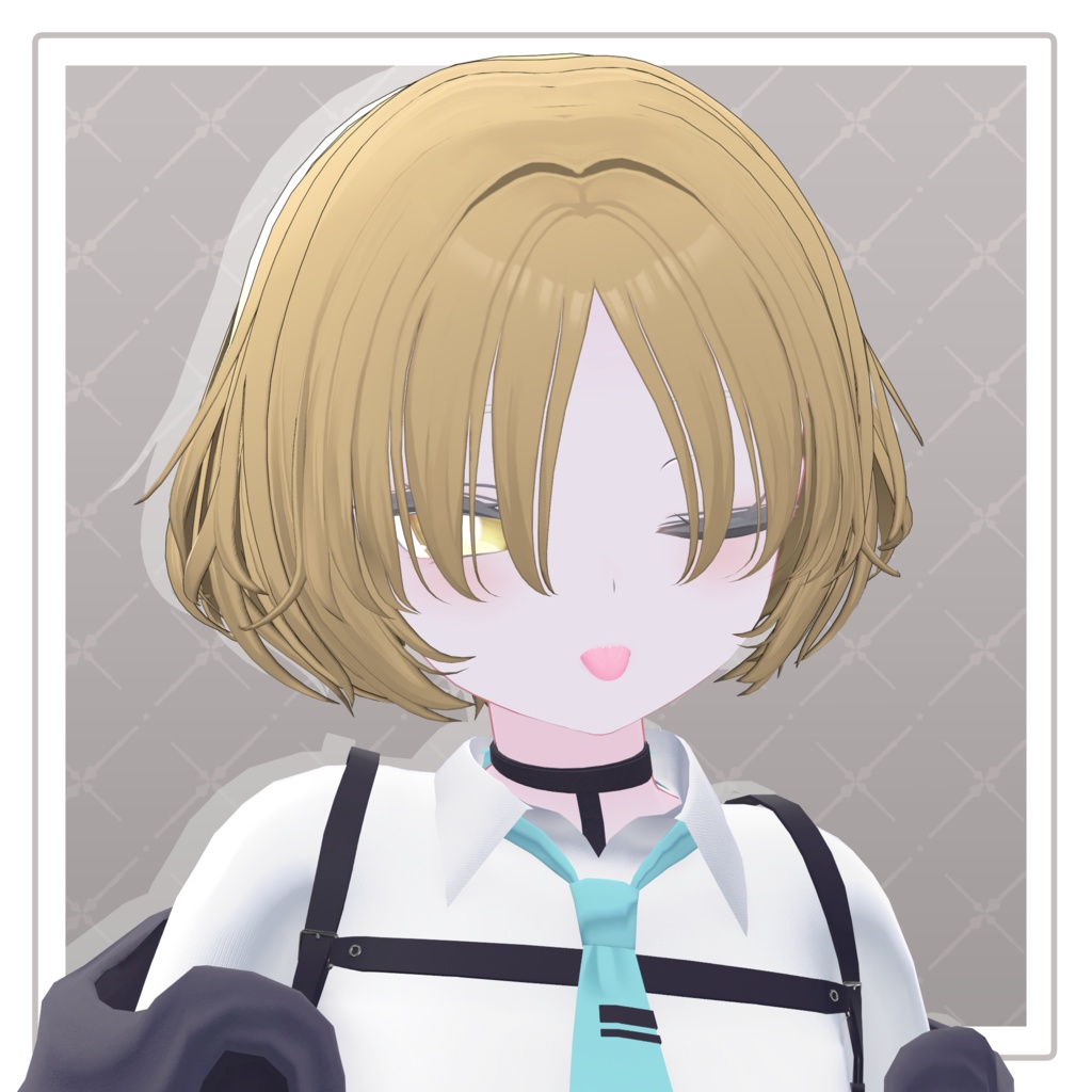 【VRChat Hair】ふわふわショートボブ【8アバター対応】