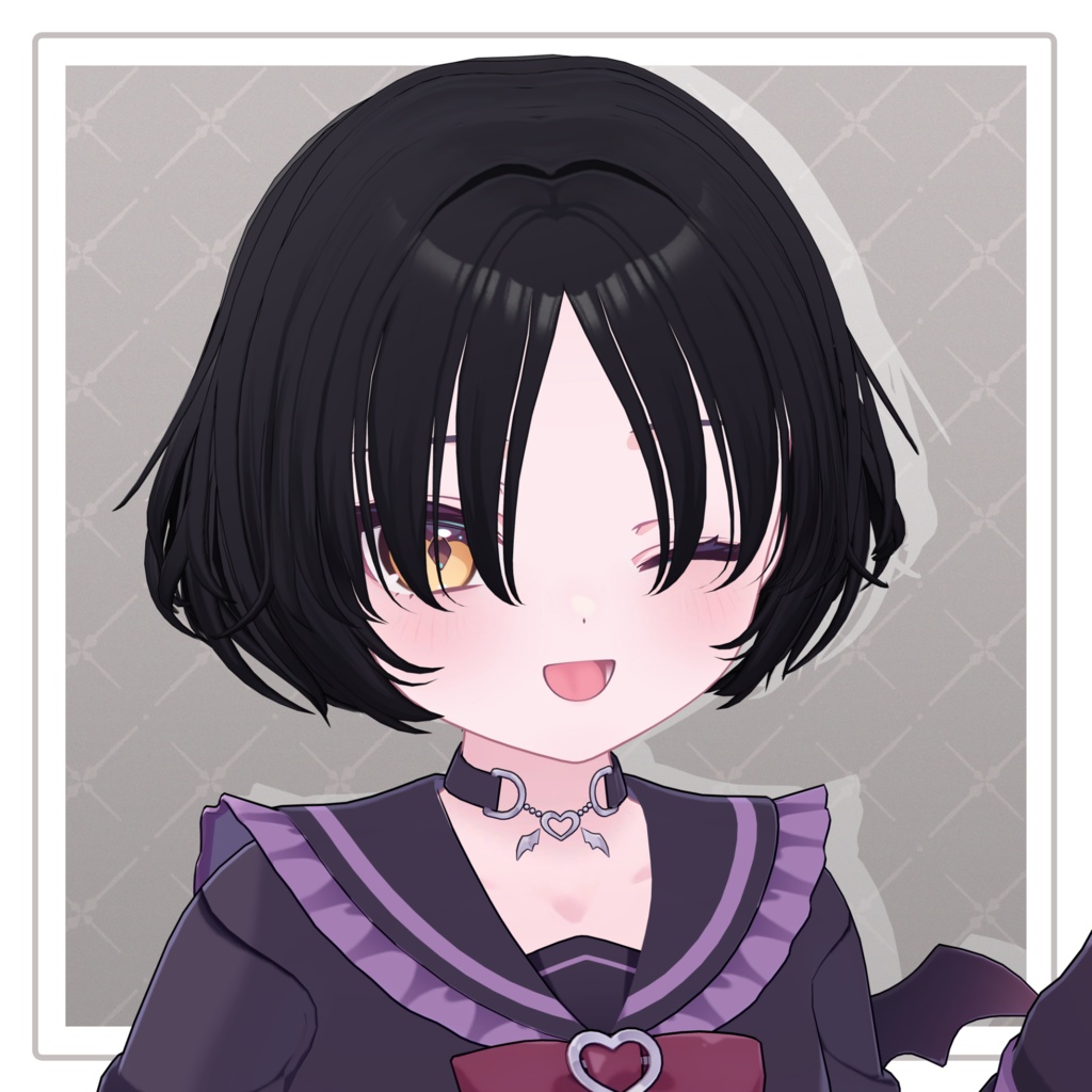 【VRChat Hair】ふわふわショートボブ【8アバター対応】