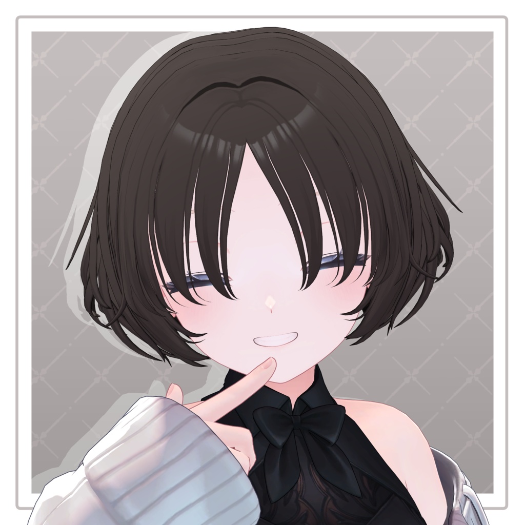 【VRChat Hair】ふわふわショートボブ【8アバター対応】