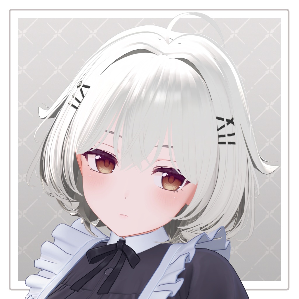 【VRChat Hair】ぴょこぴょこミディボブ【12アバター対応】