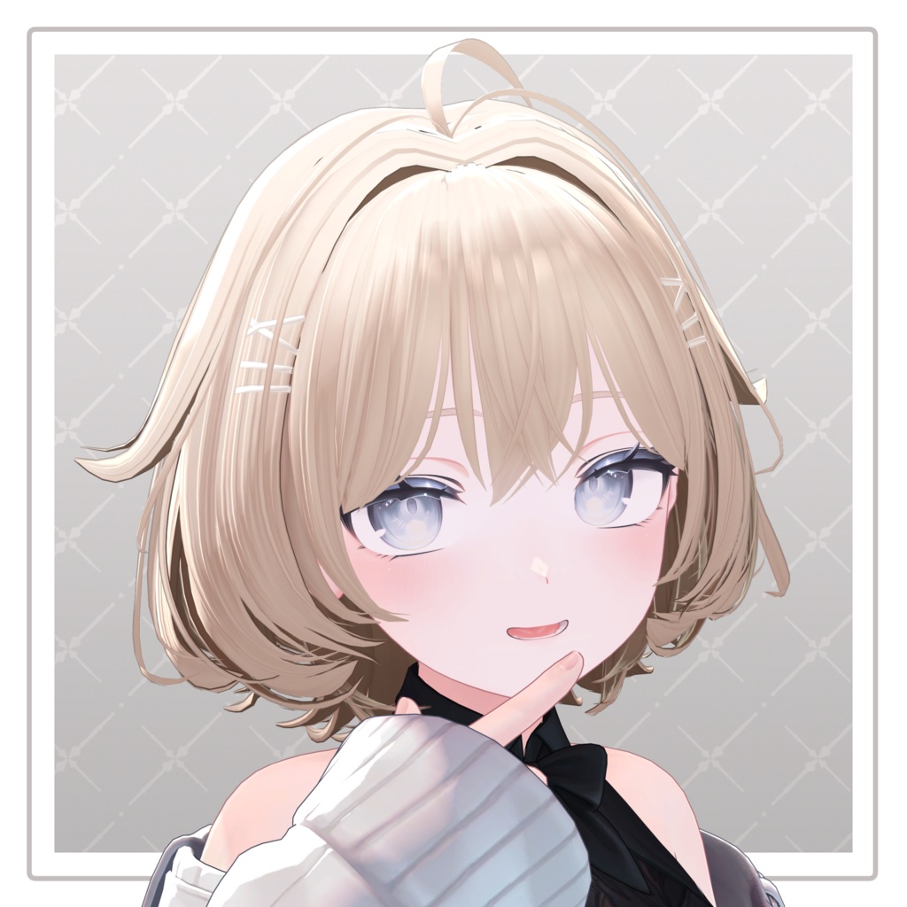 【VRChat Hair】ぴょこぴょこミディボブ【12アバター対応】