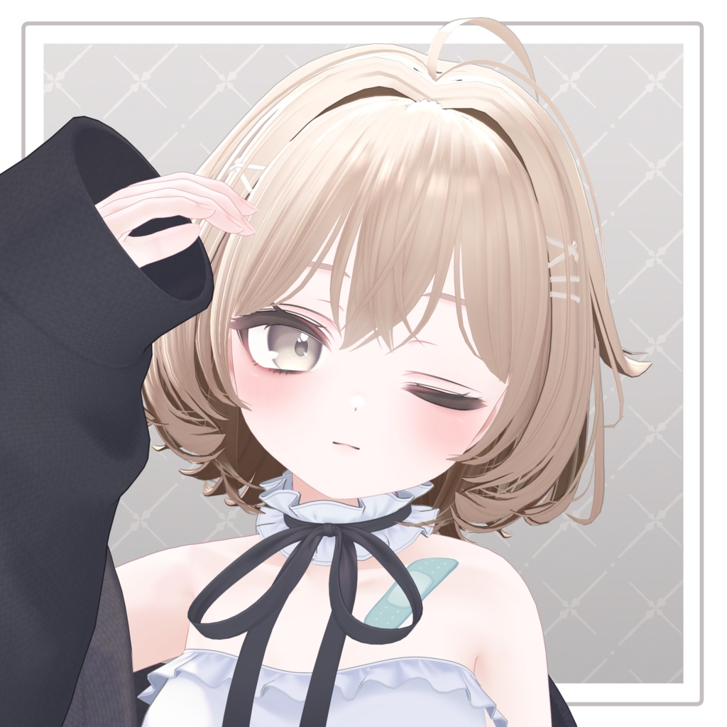 【VRChat Hair】ぴょこぴょこミディボブ【12アバター対応】