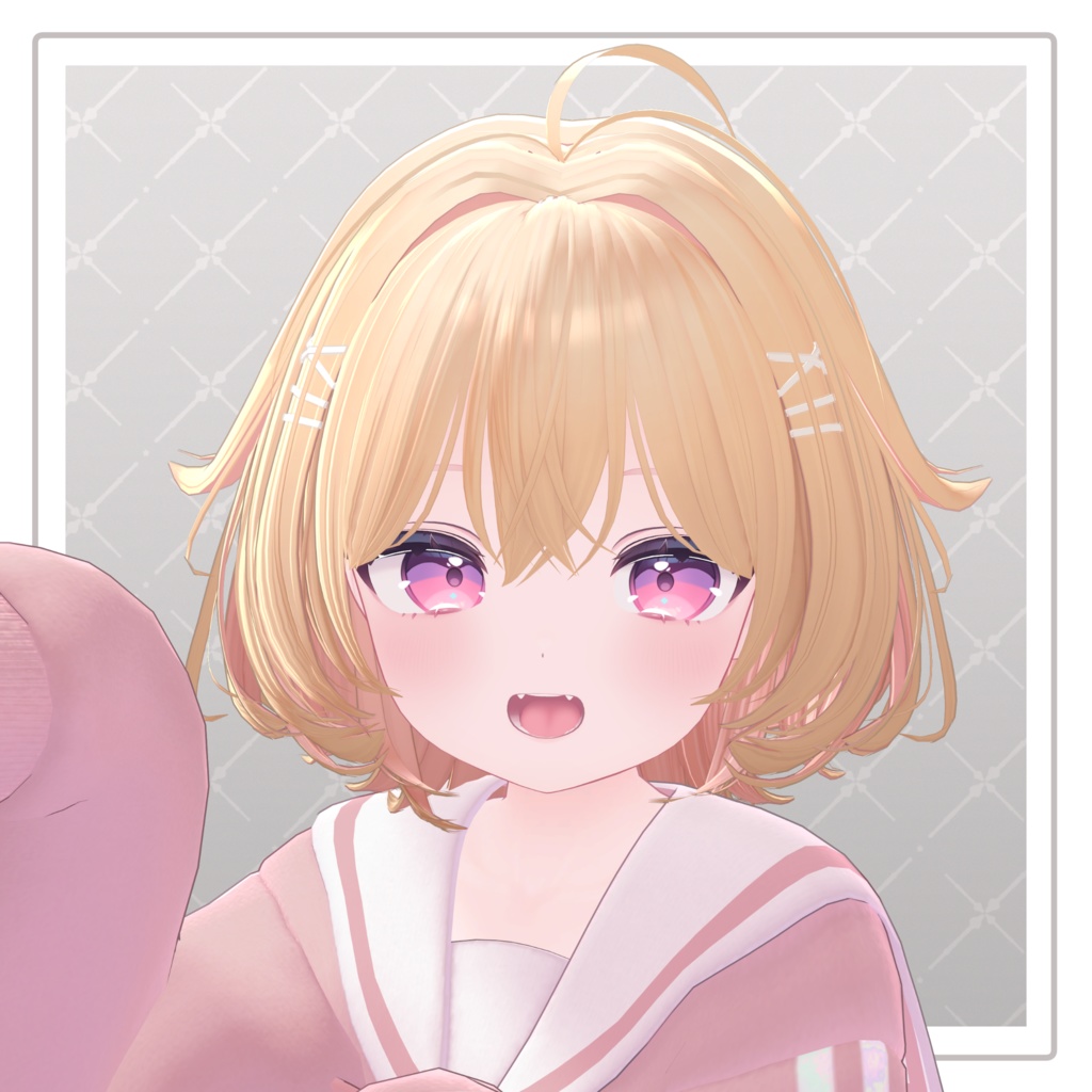 【VRChat Hair】ぴょこぴょこミディボブ【12アバター対応】