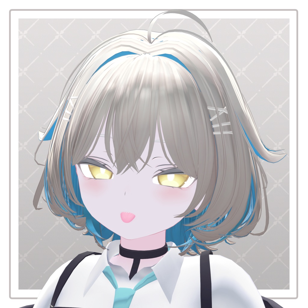 【VRChat Hair】ぴょこぴょこミディボブ【12アバター対応】