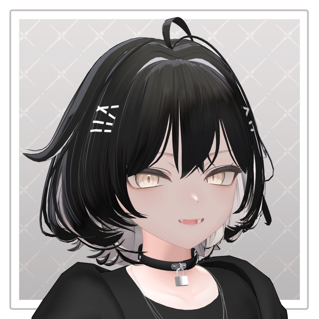 【VRChat Hair】ぴょこぴょこミディボブ【12アバター対応】