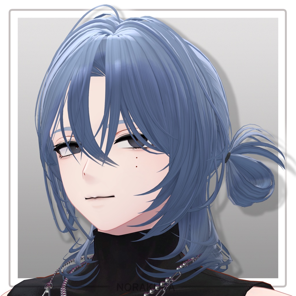 【VRChat Hair】アンニュイハーフアップ【12/5発売予定】