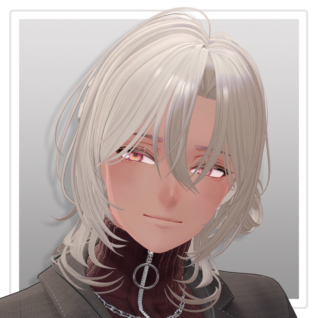 【VRChat Hair】アンニュイハーフアップ【5アバター対応】