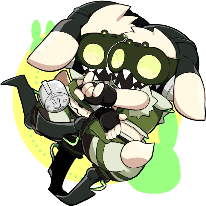 オクオクちゃんアクキー(ラビタン×ラビタン)