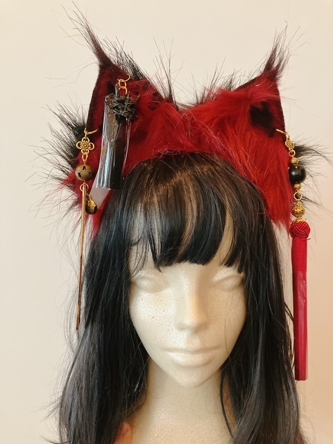 呪符妖狐耳カチューシャ