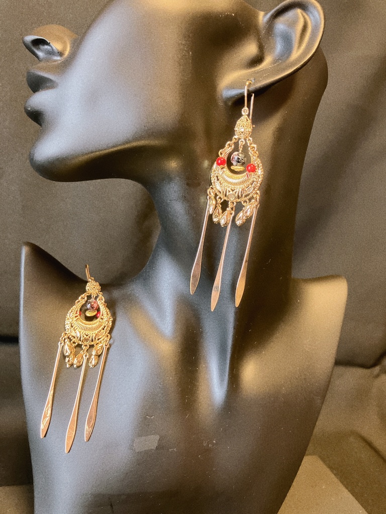 妖古耳飾り【アジアンゴシックゴールド】