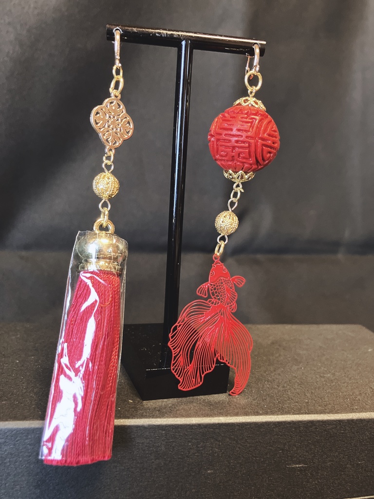 妖古耳飾り【妖金魚】