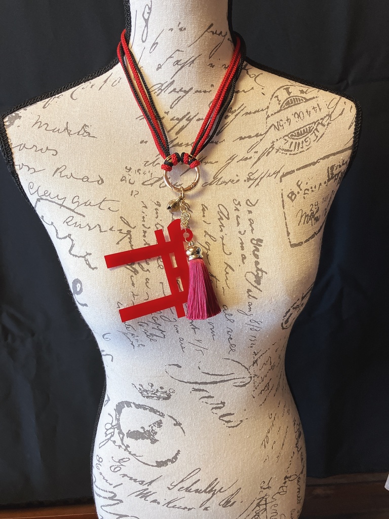 〜とおりゃんせ〜【鳥居チョーカー】赤