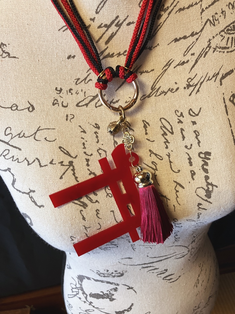 〜とおりゃんせ〜【鳥居チョーカー】赤