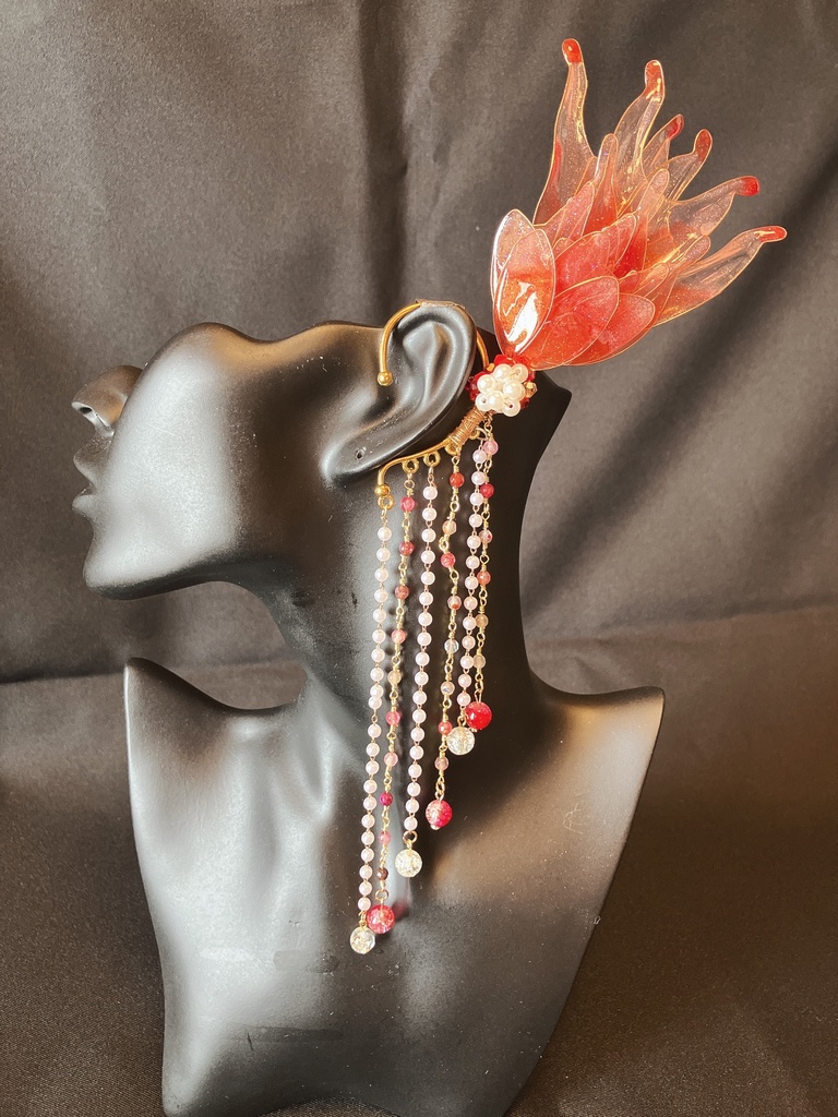 妖古耳飾り【妖鳳凰イヤーフック】