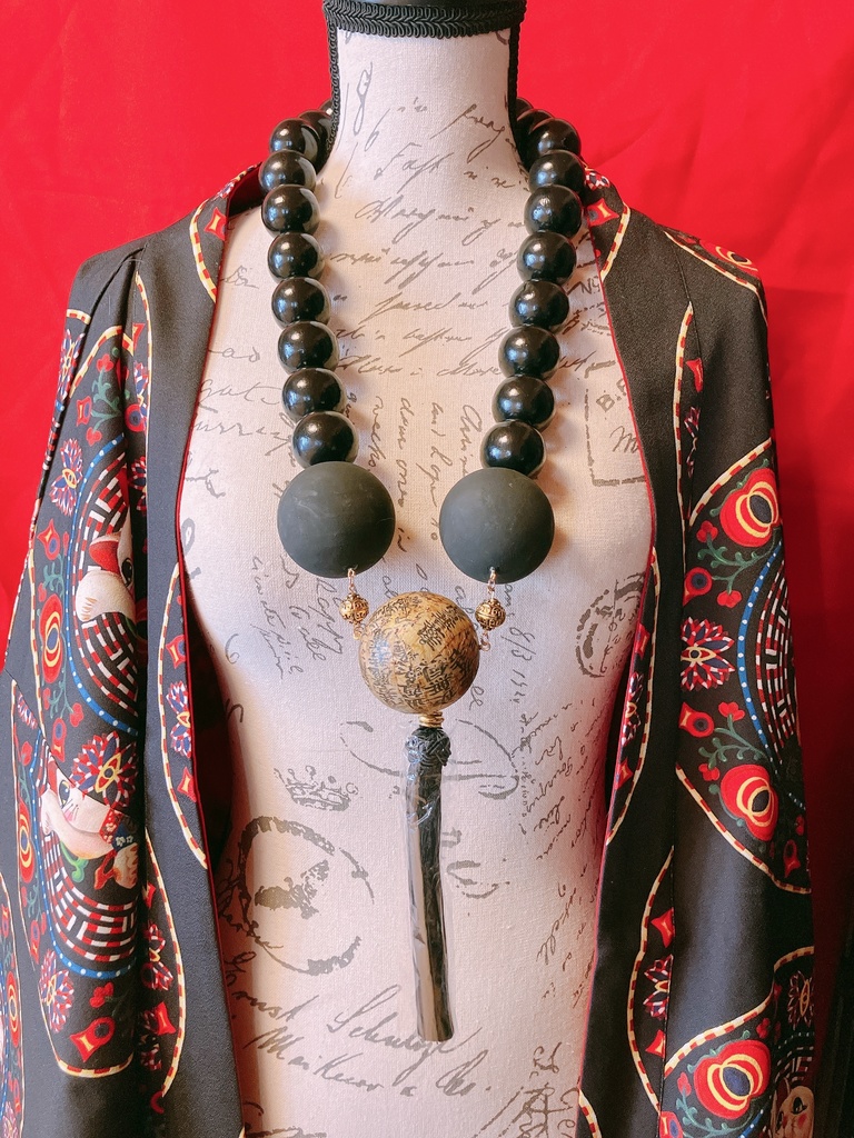 妖天狗の数珠首飾り(大玉)