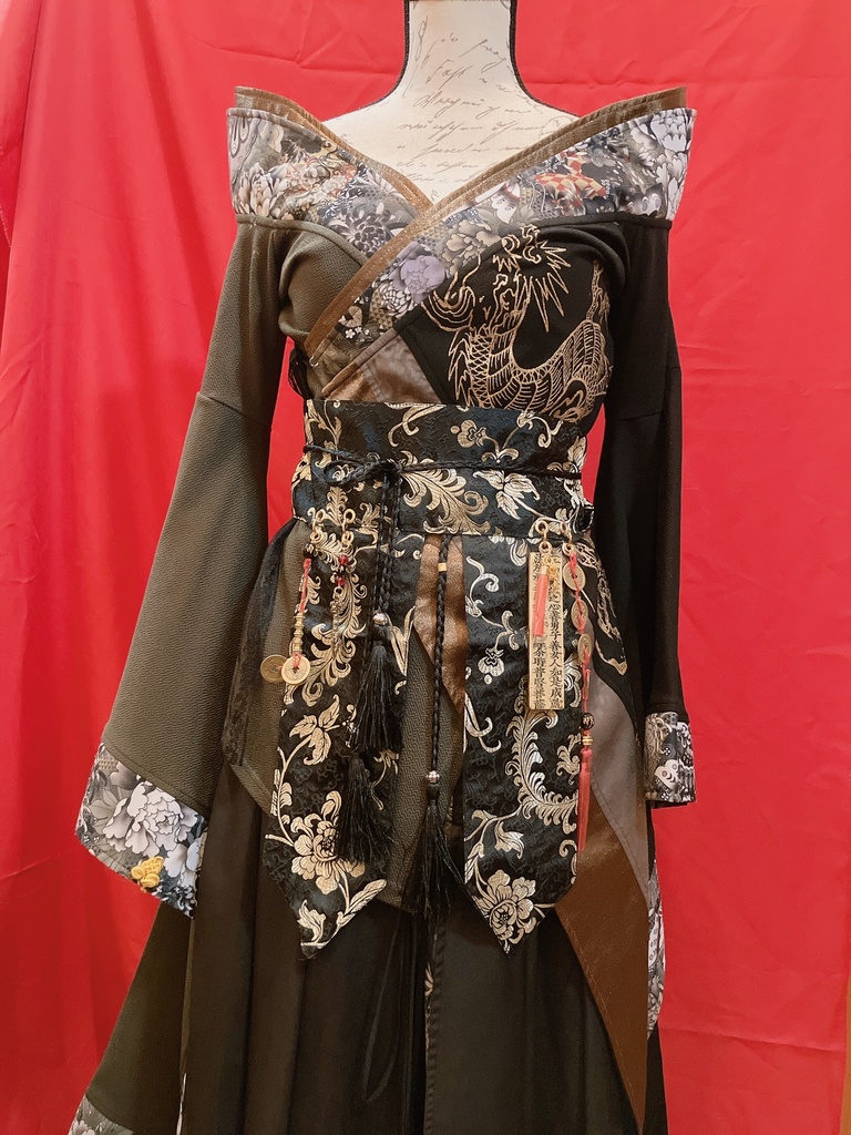 妖中華風帯紐ベルト