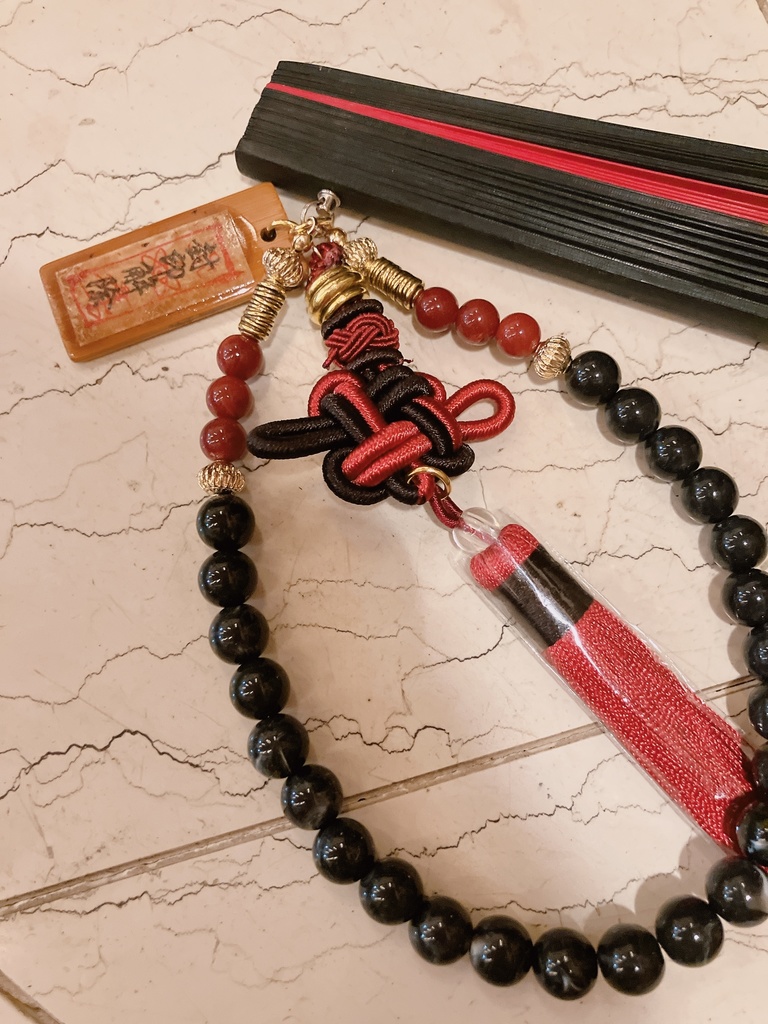 妖古呪符ストラップ付き扇子