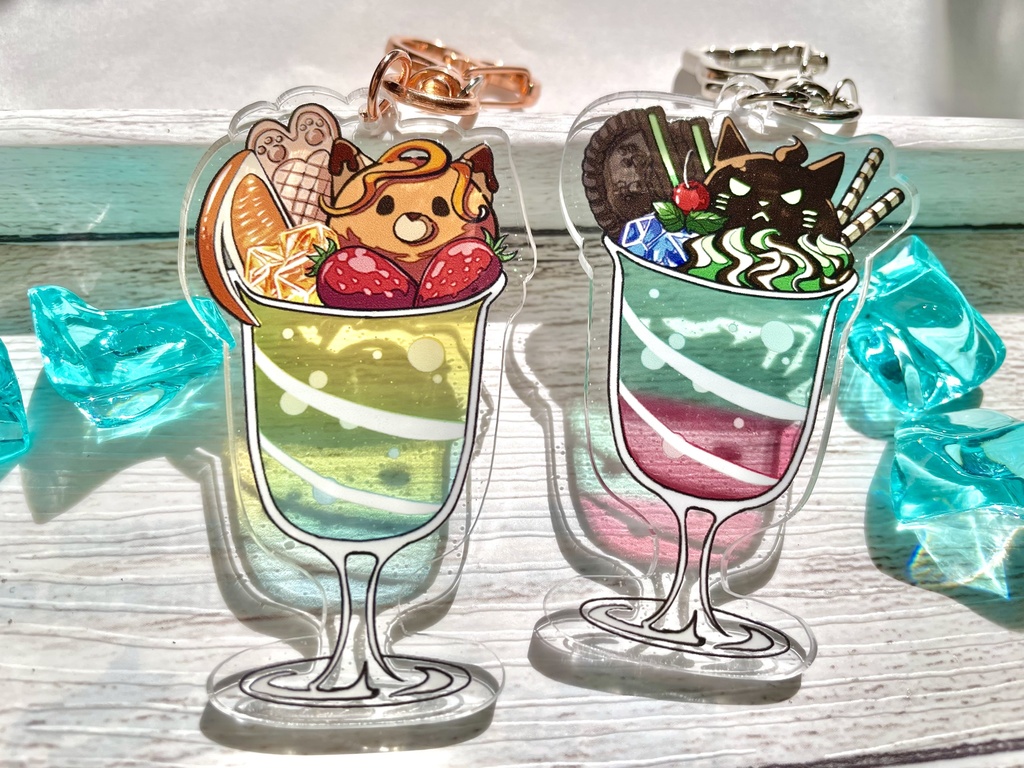 sylvix シルフェリ パフェアクリルキーホルダーセット