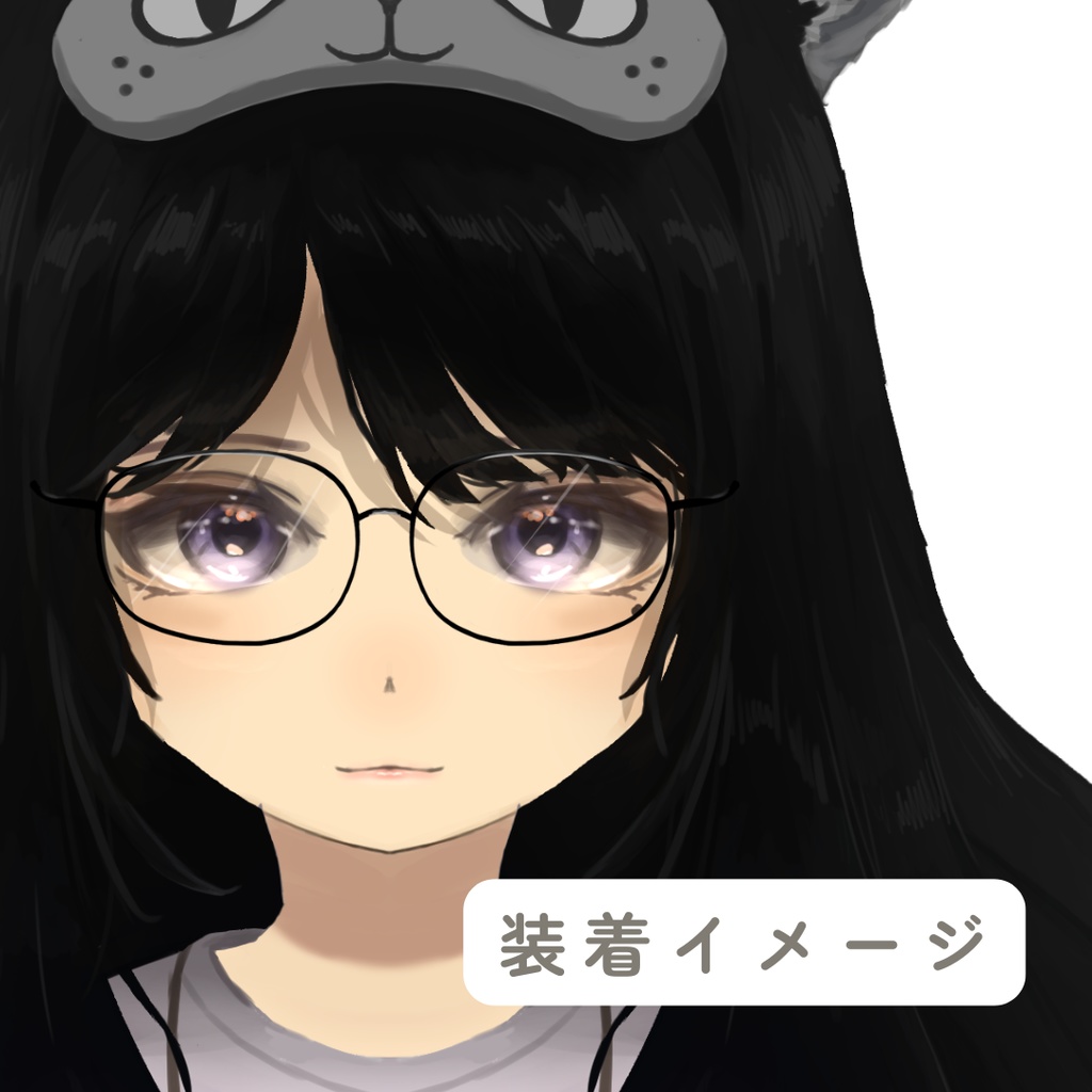 【Live2D向け素材】眼鏡・サングラスセット【37種】
