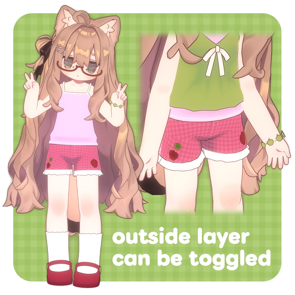 Apple Double Camisole セット【まめふれんず対応】