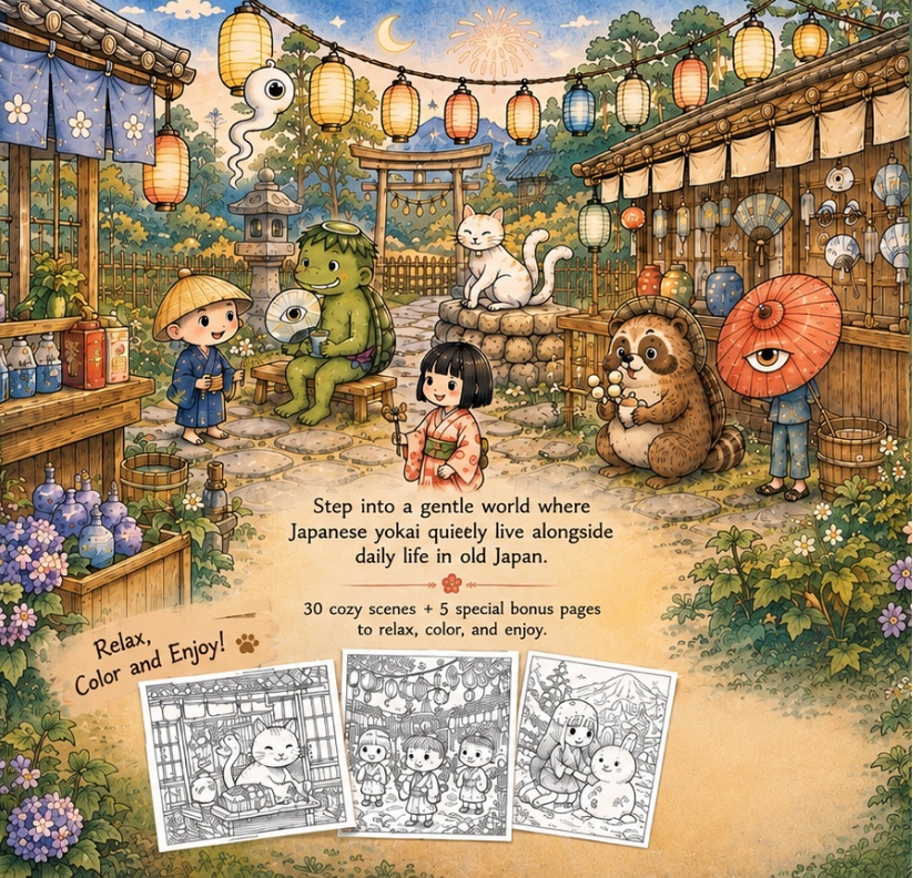 Cozy Yokaiーお仕事頑張る!キュートな妖怪たち