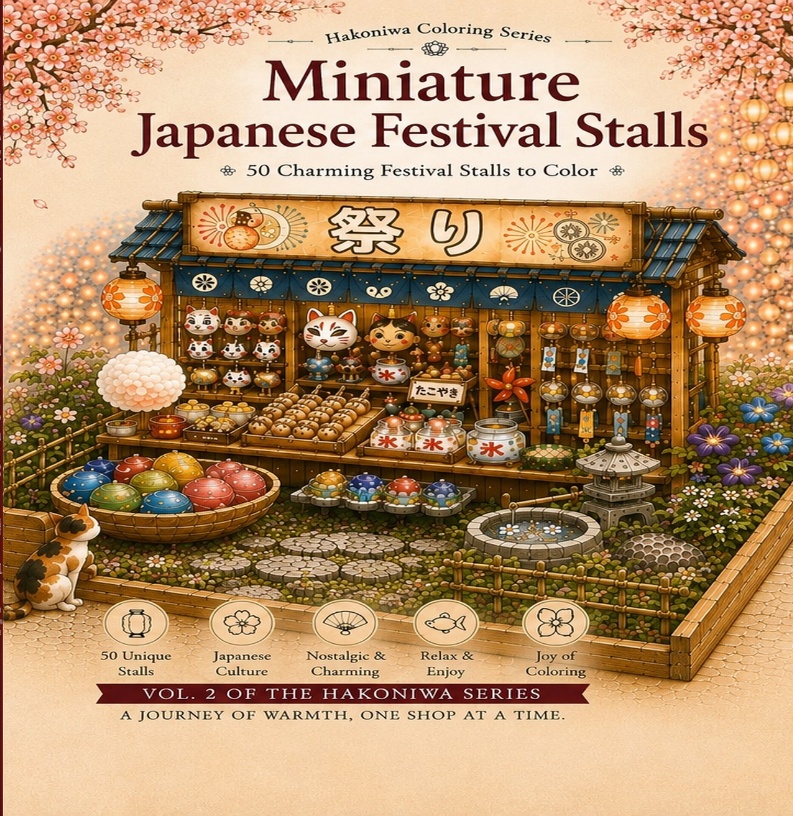 箱庭シリーズ２　日本の屋台（Miniature Japanese Festival Stalls）