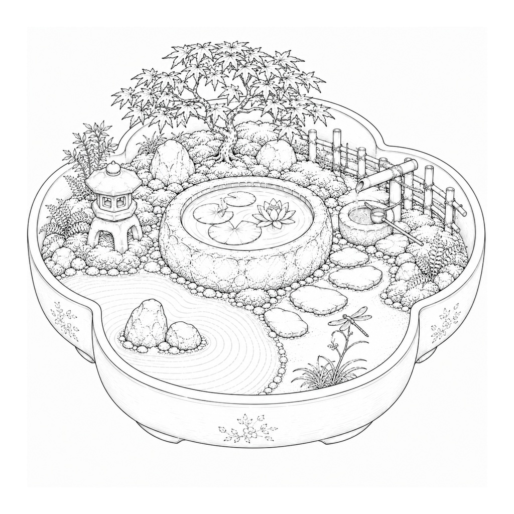 箱庭シリーズ1 癒しの禅庭50(Miniature Zen Gardens)