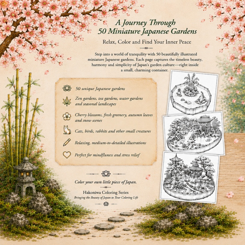 箱庭シリーズ1 癒しの禅庭50(Miniature Zen Gardens)