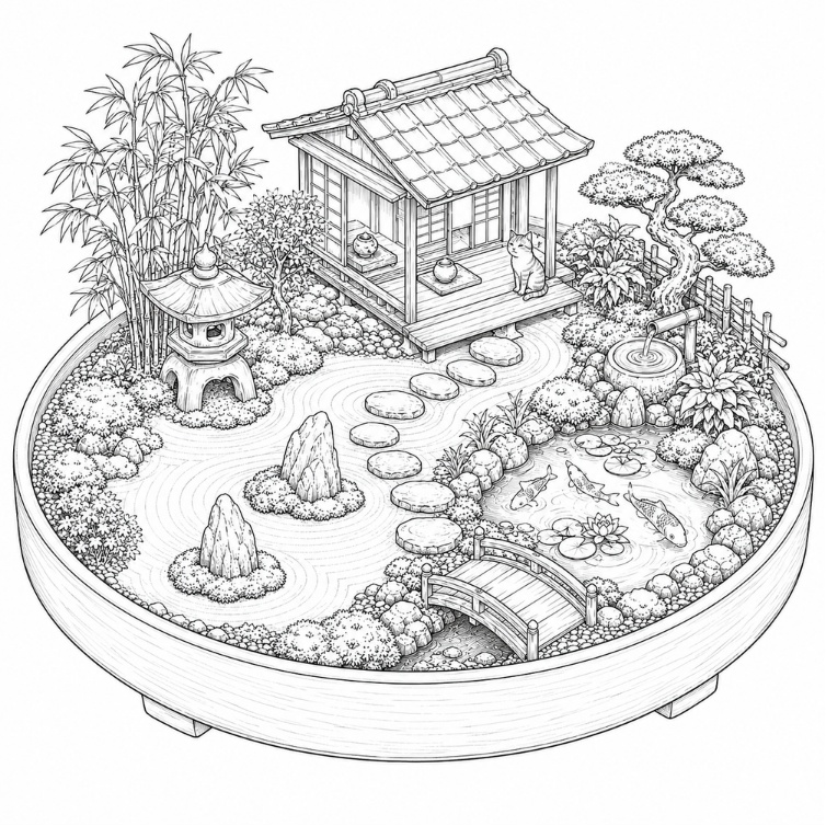 箱庭シリーズ1 癒しの禅庭50(Miniature Zen Gardens)